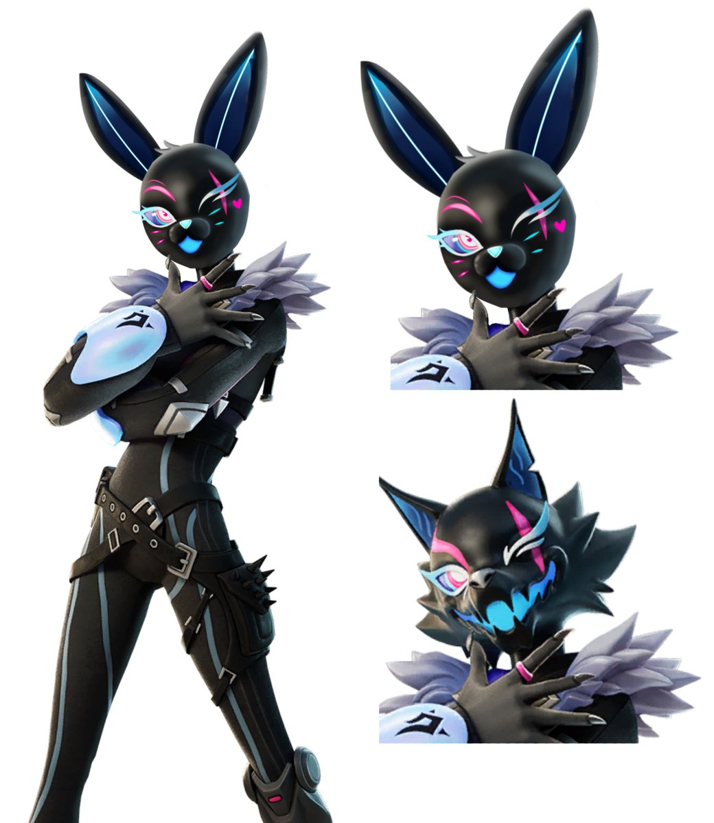 I edited Highwire wolf head into the Bunny head in my program, aaaand... I think it looks so cute!
What do you think about it?💜 #Fortnite #FortniteArt #FortniteChapter4Season2