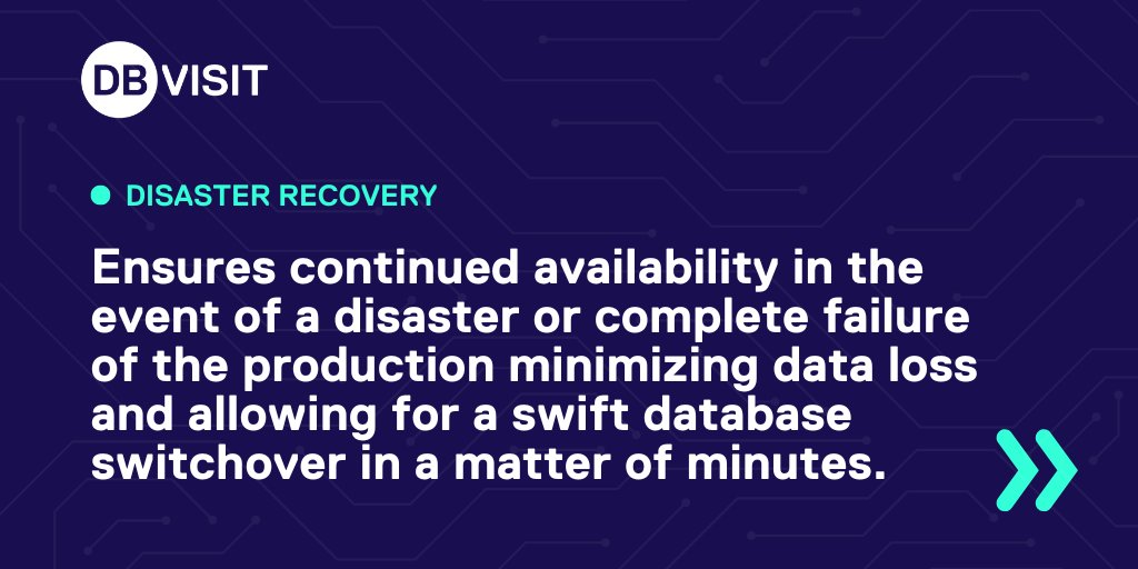 dbvisit's tweet image. An architecture that achieves the highest levels of availability across many disaster types combines both High Availability and Disaster Recovery. Learn how to easily achieve this on Oracle Standard Edition: lnkd.in/gSibR__b

#oraclese #highavailability