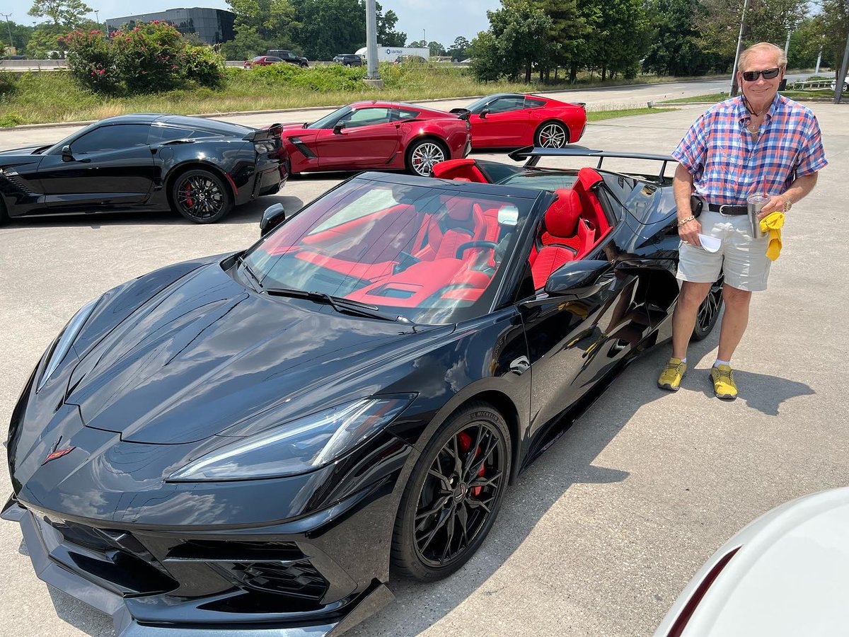 Congratulations to John on his 2023 Black Stingray Convertible #corvetteworldhouston #corvette #c8corvette #c8convertible #c8stingray #corvettelifestyle #corvettesofinstagram #corvettefamily