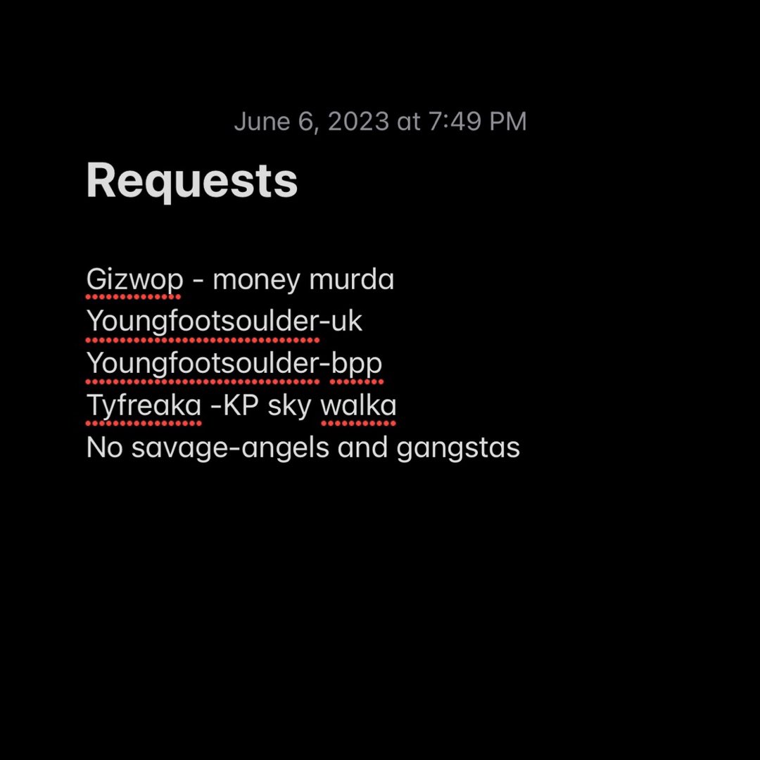 I’m djing this 8th grade dance in DC right and I told them I would take requests the last 15 minutes and these are songs they chose. I’m thoroughly impressed cause they requested all local DMV artists.
