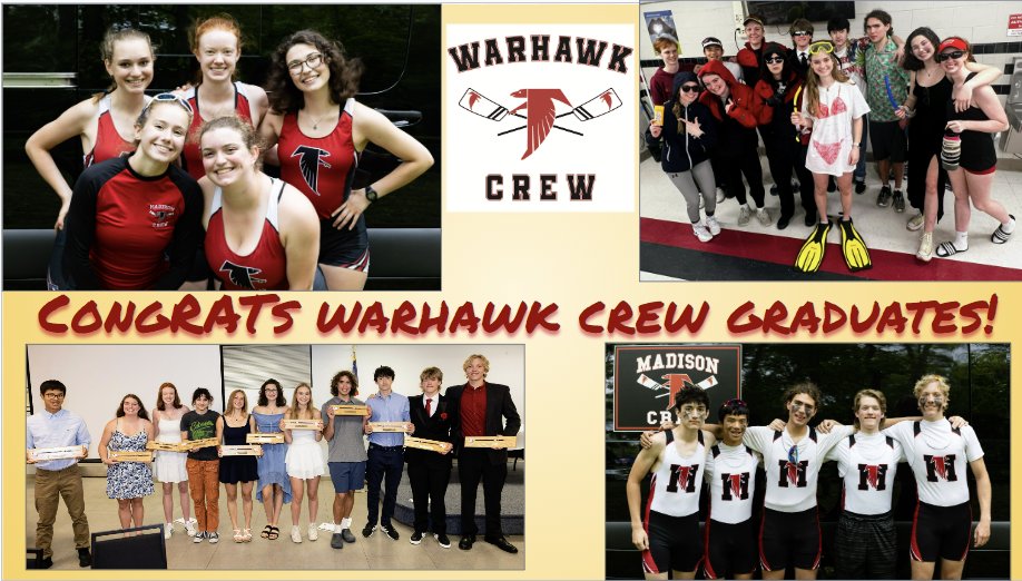 CONGRATULATIONS to our 2023 Warhawk Crew graduates! Aidan, Lauren, Nadia, Lucy, Steven, Josephine, Bonnie, Michael, Matthew, Drew, &amp; Sienna-- we know you will do great things!! <a href="/WarhawkCrew/">Warhawk Crew</a> <a href="/JMHSAthletics/">JMHS Athletics</a>