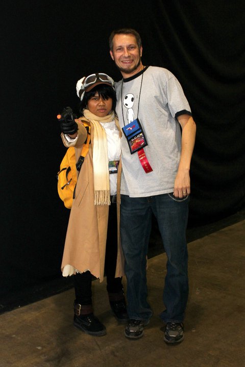 KyleColby's tweet photo. Stumbled across this old pic. 2003: saw the first cosplay of a show I had worked on. I may hace freaked out a little. #KinosJourney #ADVFilms https://t.co/XbvUKRCcDb