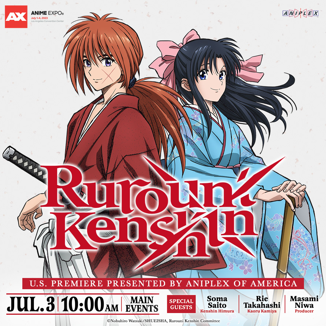 Anime Expo on X: The U.S. premiere of @rurounikenshin is coming