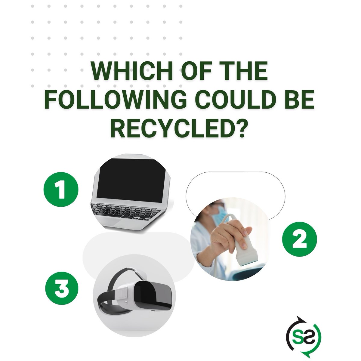 Pop Quiz! 🧠
Is recycling electronics the answer? We like to think of UpcyclIT® rather than recycling. 
Learn more at surplusservice.com
Comment your answer and share it with friends to test your knowledge! 🔌
Return Thursday to reveal the answer.