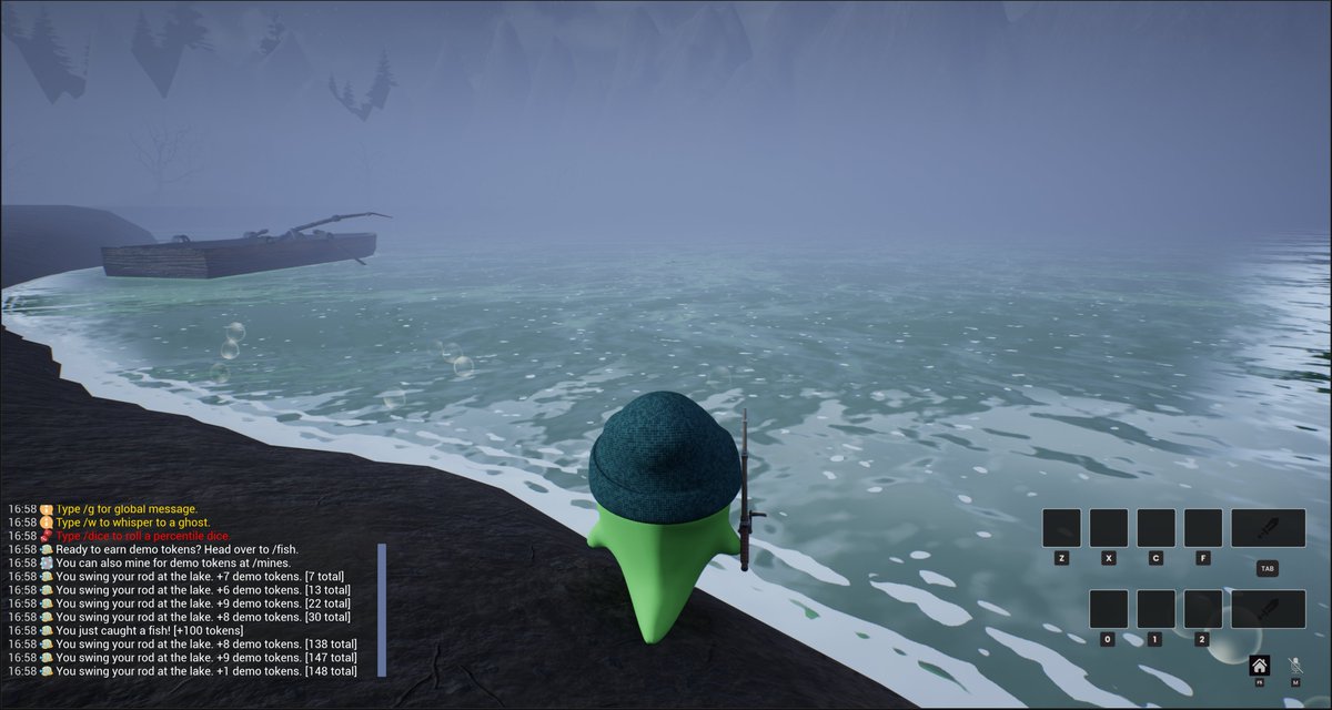 Just caught some tokens while fishing in the Etherworld. 🎣👻

Interact with the bubbles by the lake to start fishing. You can teleport to the lake by typing /fish.

#Phantasma