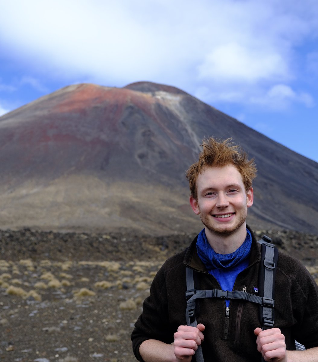 📢 Introducing PhD Student Dan Sturgess. From Bristol, UK, but Dan is happy to call NZ and MAF home for now

Dan completed his BSc at <a href="/KeeleUniversity/">Keele University 🐿️</a>,  his MSc in Volcanology at <a href="/BristolUni/">University of Bristol</a>. A bit of a volcano-head, he is now working towards his PhD in Volcanology at <a href="/MasseyUni/">Massey University</a>