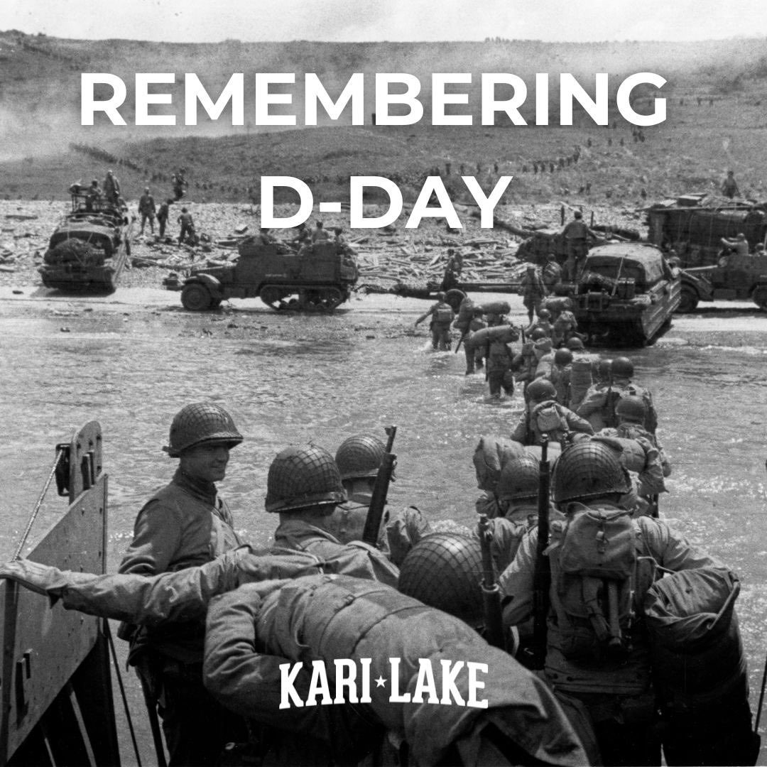KariLake's tweet photo. Today, we remember the courage of the American & Allied Troops that stormed the beach in Normandy.

We honor the soldiers who took to air, land & sea to free the world from a madman hellbent on global conquest.

Heroes will always be needed.

Freedom will always be worth fighting for.