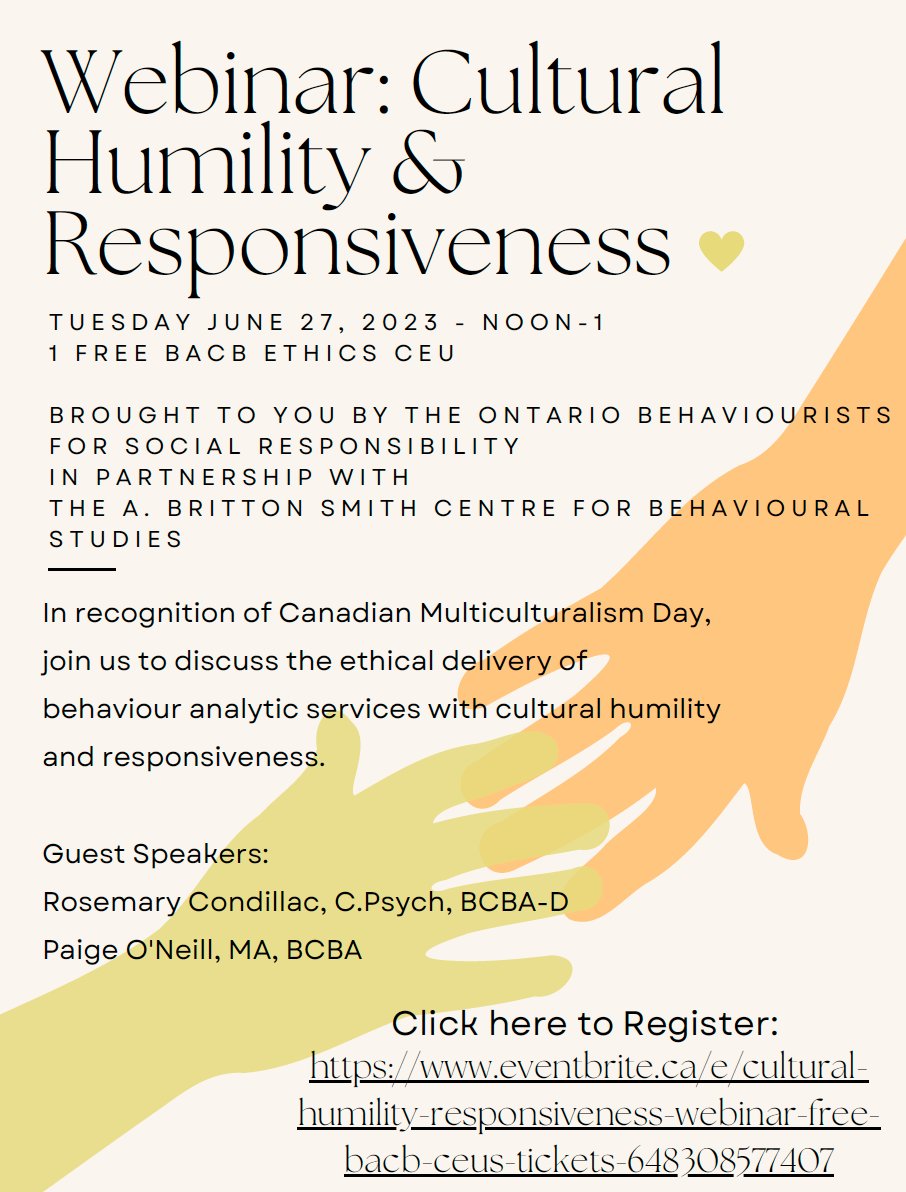 Ontario Behaviourists for Social Responsibility tweet media