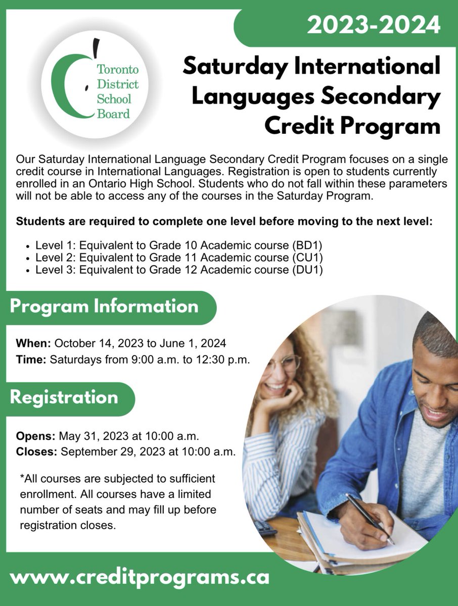 9-12. Sınıf gençlerimizin Ontario’daki liselerde Türkçe öğrenmelerini isteyenler için fırsat! Kayıtlar için son gün Eylül 29 saat 10:00. ⏰ Değerli öğretmenimiz <a href="/ozzy_torist/">Ozlem</a> Özlem Hanım’a da danışabilirsiniz.