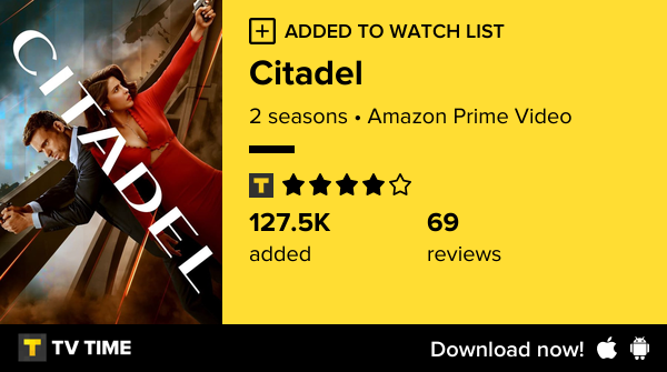I've just started following Citadel tvtime.com/r/2QlOb #tvtime