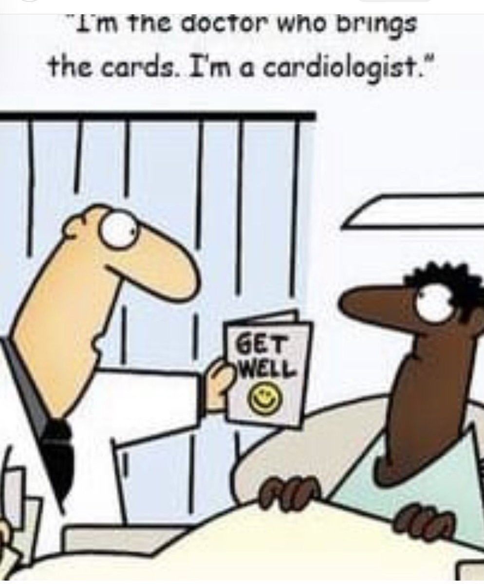 heartdoctom's tweet photo. 😉🤪😂❤️#gotjokes #CardioTwitter #cardiologist
@santoshgmenon @OdaymeMD @AKBhatiaMD @djkereiakes @EJSMD @JDCorlMD @HanadBashirMD @DaliaAzizMD @Ayesha12 https://t.co/rs0i13XPM2