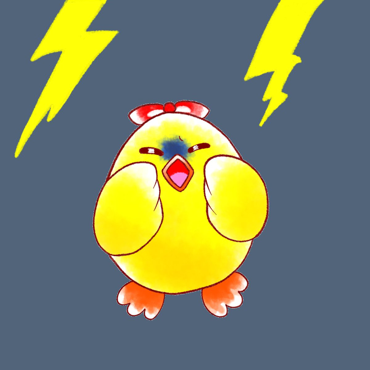 brownsan8888's tweet image. 雷が怖いピヨ🐥⚡️💦

#ピヨか