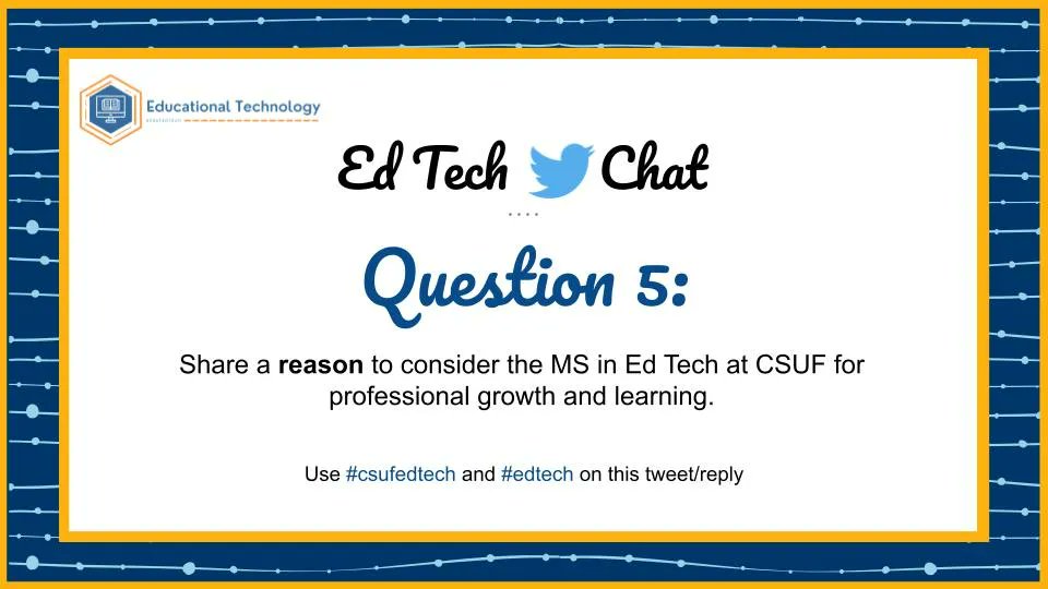 CSUF Ed Tech Program tweet media