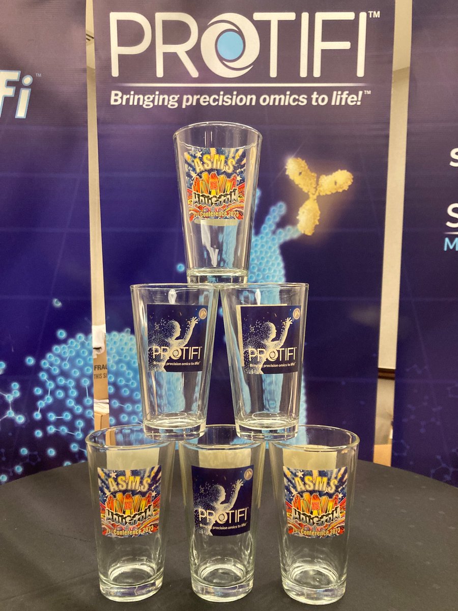 Proteomics people come by hospitality suite 338 to get your ASMS 2023 ProtiFi beer glass! They’re going fast!