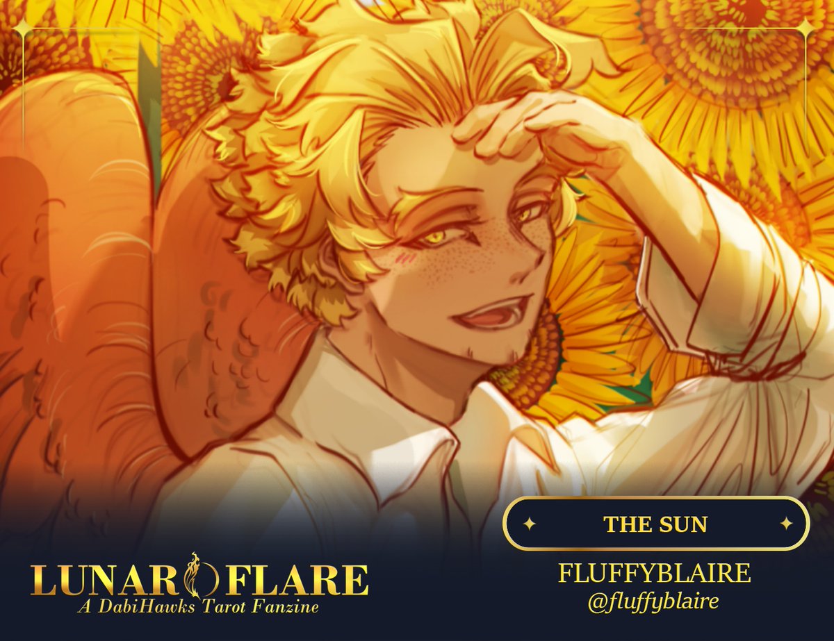 It's finally time to share a preview of one of the artworks I made for <a href="/dabihawkstarot/">LUNAR FLARE ZINE 🌟PROJECT COMPLETE! 🌟</a>!✨ I'm so honored to contribute to such a one-of-a-kind treasure of a zine 😳💕💕 Preorders are open until July 1st so make sure to check it out, everyone!! 🫶🎉

☀️🌙 dabihawkstarot.bigcartel.com