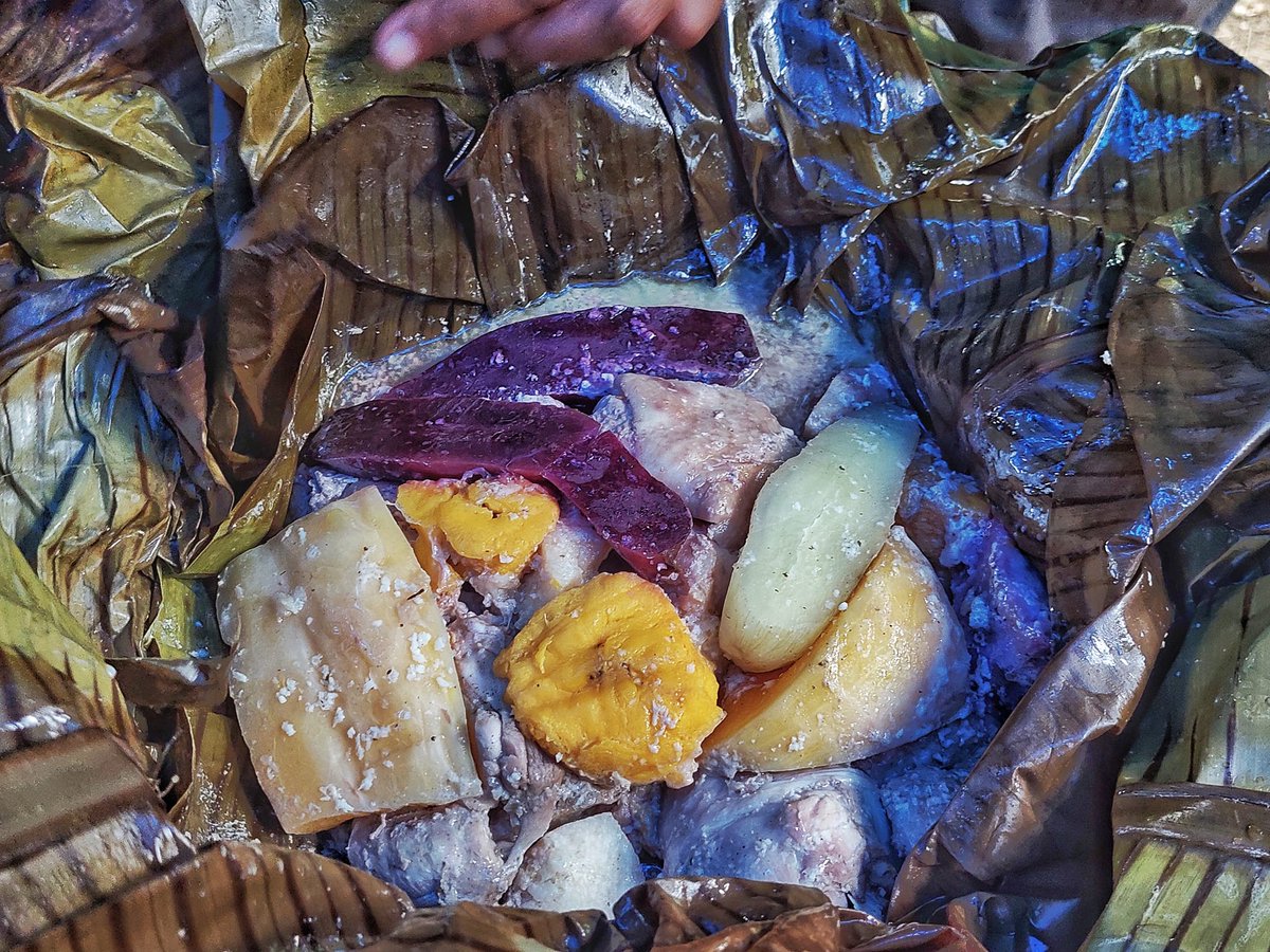 Le « Bougna » est un plat traditionnel que l’on retrouve principalement lors de cérémonies kanaks (mariage, deuil, coutume). 
“Bougna” is a traditional dish found mainly during Kanak ceremonies (marriage, mourning, custom).

#NourritureMW #amepnc #patrimoineCulinaire