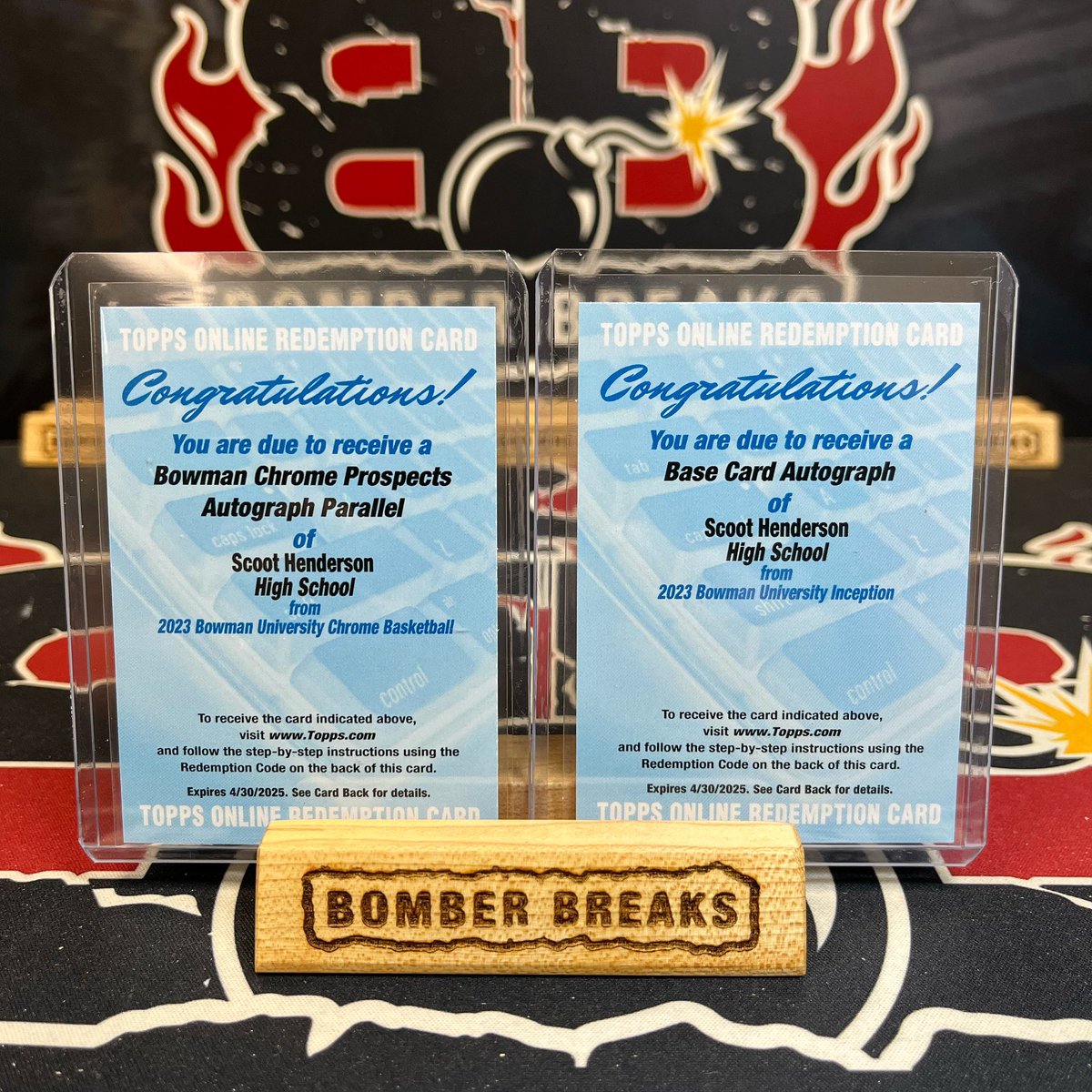 Back to Back Scoot Henderson Autos pulled tonight in our Bowman Inception & Bowman Chrome University breaks! 🔥🔥
#basketballcards #scoothenderson #nba #groupbreaks #boxbreaks #casebreaks #thehobby #nba #autograph #boom #follow #share #bowman #chrome
