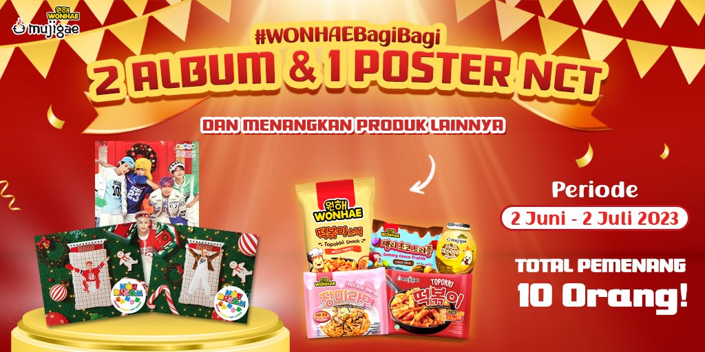 🚨GIVEAWAY🚨

Annyeong NCTzen💚 
siapaaa yg terjeno jeno pas nonton encore kemarin?? atau mungkin malah bengong liat mark yg super duper ganteng??😩

mimin mau ngadain GA album &amp; poster NCT Dream nihh soalnya stocknya udah lumayan banyak di rumah🫣 caranya gimana min?