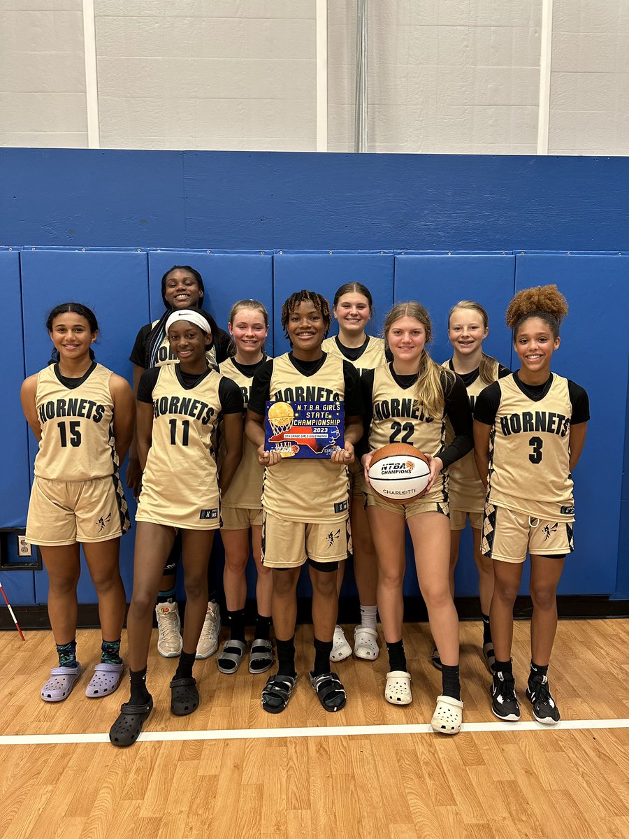 Congratulations CHU 2027…9th grade NTBA State Champions! 🥇🏆☄️

So proud of these young ladies. Amazing the development of each player throughout the season. 

Next up…High School Team Camps. Can’t wait to watch you ladies play. We’ll be cheering!