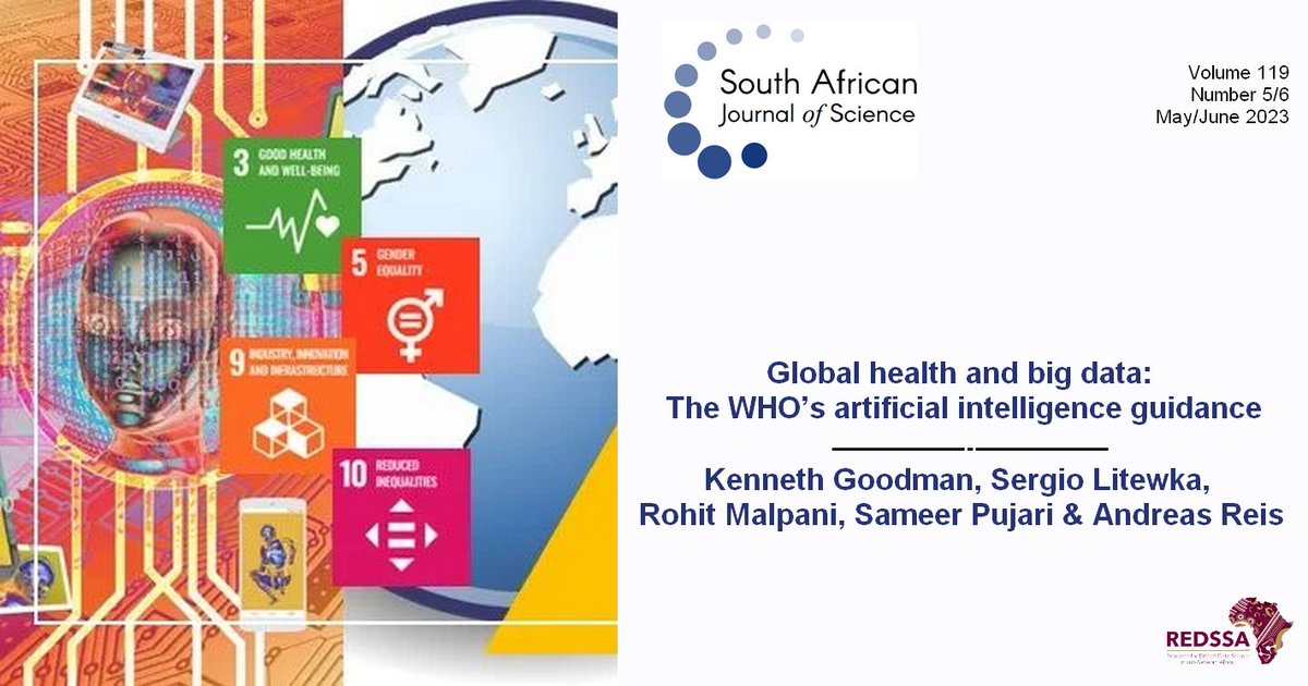 REDSSA (@dsi_redssa) on Twitter photo #GlobalHealth and #BigData: The WHO’s artificial intelligence guidance
Kenneth Goodman, <a href="/SLitewka/">Sergio Litewka</a>, Rohit Malpani, @Sameer_Pujari & Andreas Reis
<a href="/SAJS_Official/">SAJournalofScience</a> ➡️ sajs.co.za/article/view/1…
#Bioethics #DataEthics #AI @SU_CMEL @UNC_Bioethics <a href="/UMiamiEthics/">UMiami Ethics</a> <a href="/WHO/">World Health Organization (WHO)</a> #GlobalHealth and #BigData: The WHO’s artificial intelligence guidance
Kenneth Goodman, <a href="/SLitewka/">Sergio Litewka</a>, Rohit Malpani, @Sameer_Pujari & Andreas Reis
<a href="/SAJS_Official/">SAJournalofScience</a> ➡️ sajs.co.za/article/view/1…
#Bioethics #DataEthics #AI @SU_CMEL @UNC_Bioethics <a href="/UMiamiEthics/">UMiami Ethics</a> <a href="/WHO/">World Health Organization (WHO)</a>