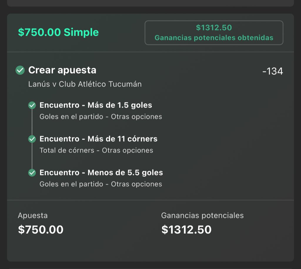 RoPickGo1's tweet photo. Apunten otro verde ✅ desde la liga #Argentina y la remontada de #Lanus ⚽️💰💵👊🏼👊🏼 https://t.co/tFFKxVXURG