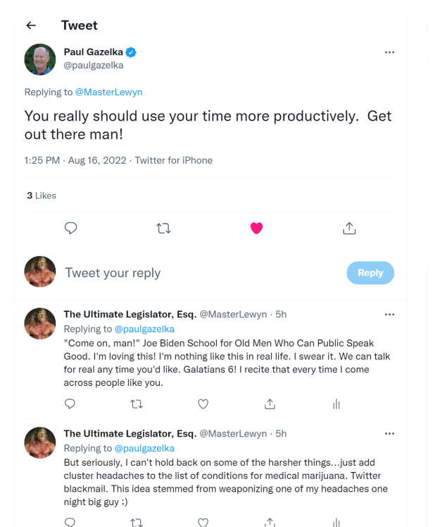 MasterLewyn's tweet photo. Called Santos (see quoted tweet)
Called my FLSA lawsuit. See 2015 F.3d 735 (5th Cir. 2020) @abeezar the email rant where I quote Dylan will hang on my wall one day 
Now onto MN cannabis (2024) @tsn_says ;)
Then politics (2030). I love you @paulgazelka, you inspired me! https://t.co/JmvKbo5jPL