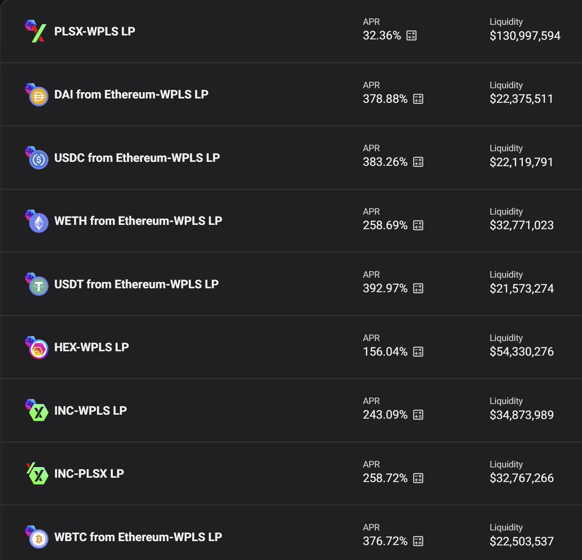 If the auto router isn't working for you in app.PulseX.com you should attempt manually breaking up any giant orders you might have, so that you can get a better order execution.  There's 8 extremely liquid $PLS pairs you for instance. We're talking about $60M bid side