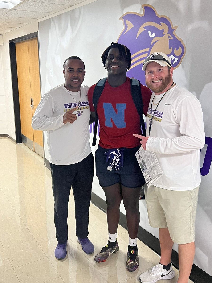 ncjay704's tweet photo. Had a GREAT camp tonight at @CatamountsFB ! Thank you to @WCUCoachEdwards @CoachScales @CoachABobo for working with me and helping me get better. WILL be back soon💜@NSHSAthletic @NorthstanlyFB @ChadLittle27 @sling193 @TDA_704 @On3Recruits @RivalsFriedman @247recruiting https://t.co/8v0YPanogf