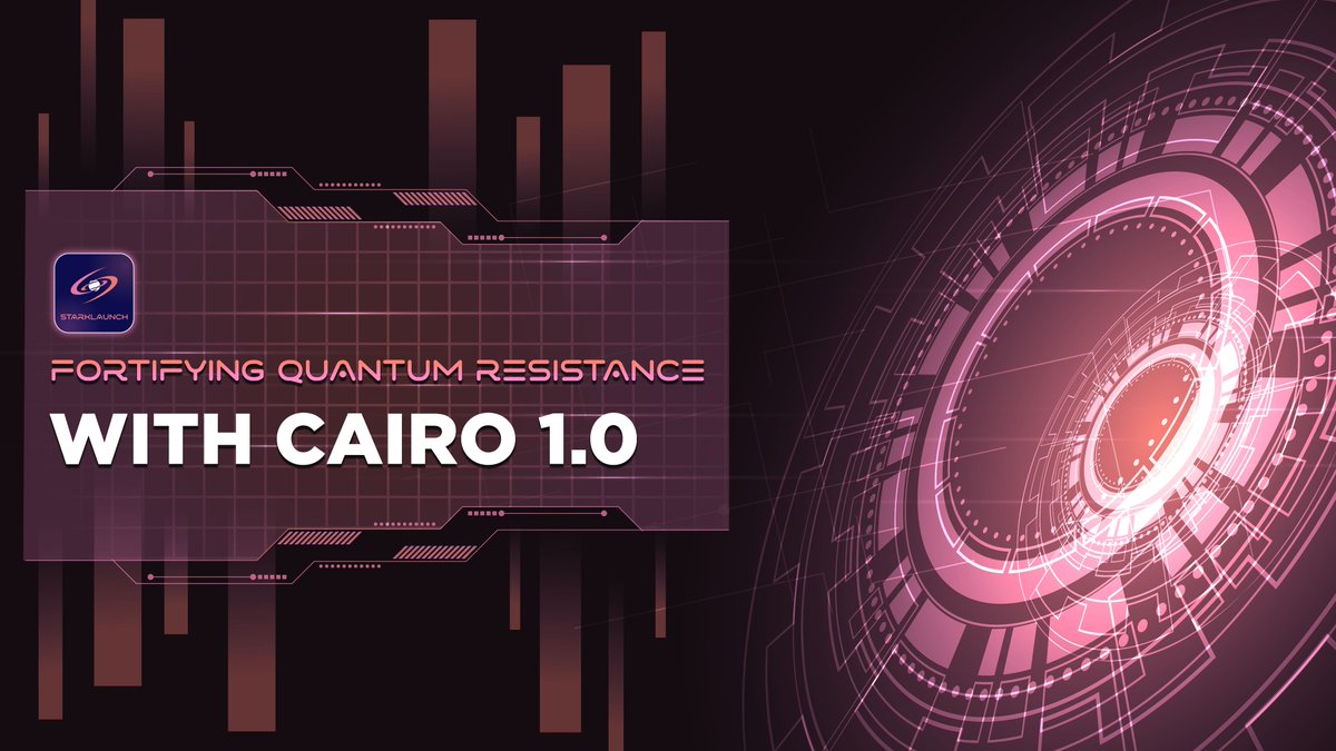 stark_launch's tweet photo. 🪐Fortifying Quantum Resistance
🔐Quantum resistance: StarkWare’s Starknet and StarkEx, along with other validity rollups that use STARKs, offer enhanced security against quantum computer attacks, as opposed to SNARK-based rollups. https://t.co/shAay8WZAL