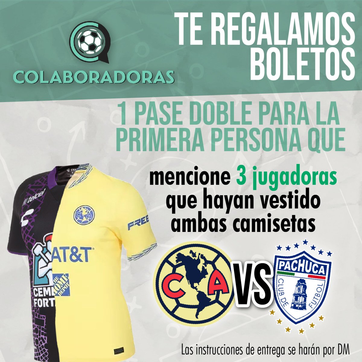 colaboradorasop's tweet photo. #COLABORADORAS

Por qué el día de mañana se viene una final histórica de @LigaBBVAFemenil

Nuestro equipo de Colaboradoras les tiene un pase doble para vivir la final entre @AmericaFemenil y @TuzosFemenil se el primero en contestar y gana. https://t.co/AN5oEzUKcu