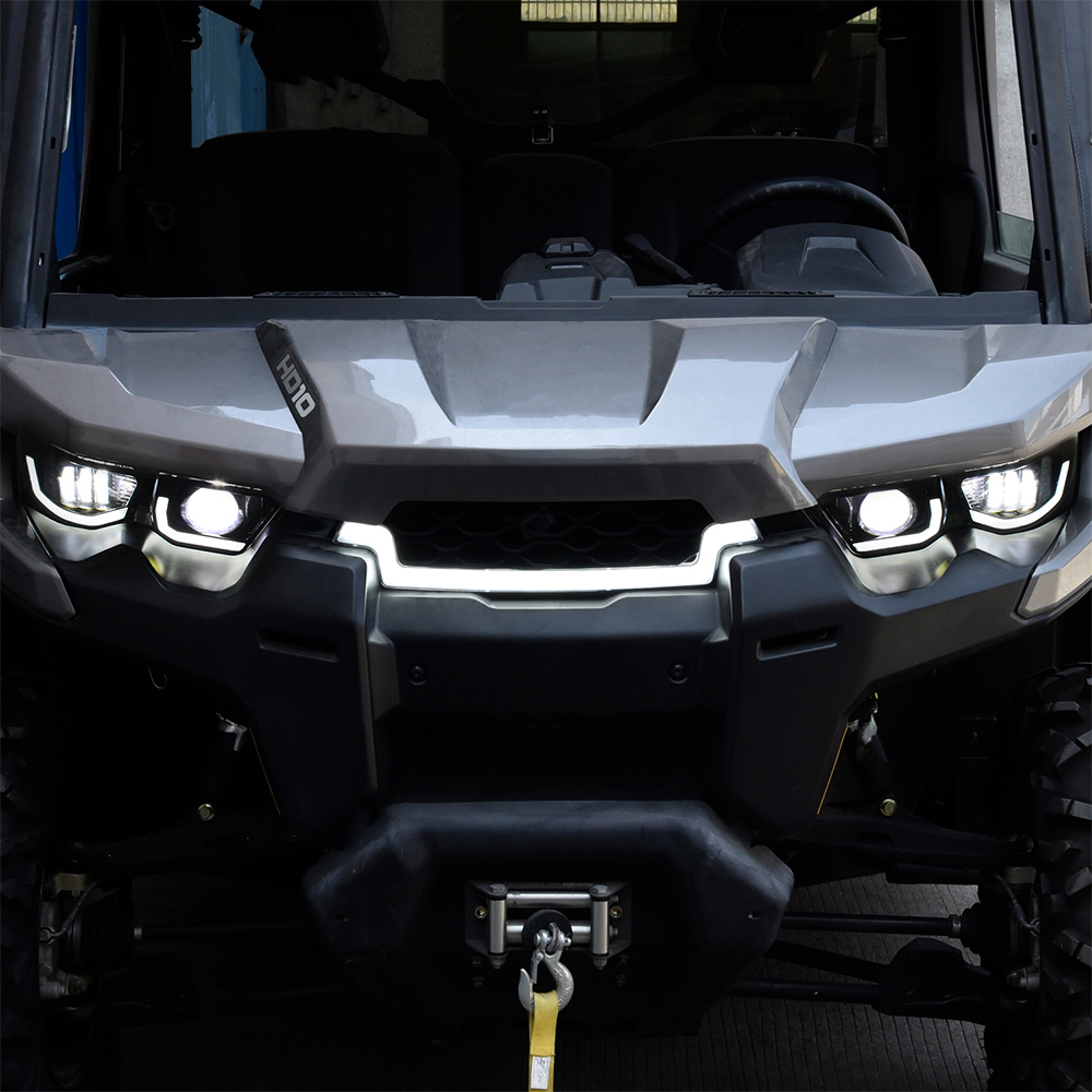 bao03093865's tweet image. Upgrade your Can-Am Defender with our new Front Mesh Grill LED Light Bar! Perfect for those who want to add some style and functionality to their ride. Get yours today!sautvs.com/index.php/prod… #CanAmDefender #LEDLightBar #FrontMeshGrill #sautvs