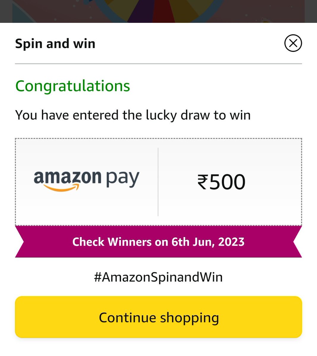 FromSainis's tweet photo. #AmazonSpinandWin #IWonOnAmazon https://t.co/CLYLOhutc8