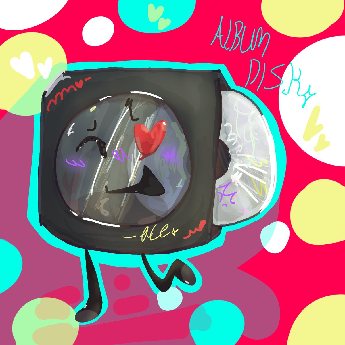 GayceOfSpades's tweet photo. Album disk ( oc goes by he/him )
#OSC #objectshow #objectshowcommunity #objectoc #artwork #music #musicdisk #albumdisk #joemama #romancesong https://t.co/ER4xGZ4VEs