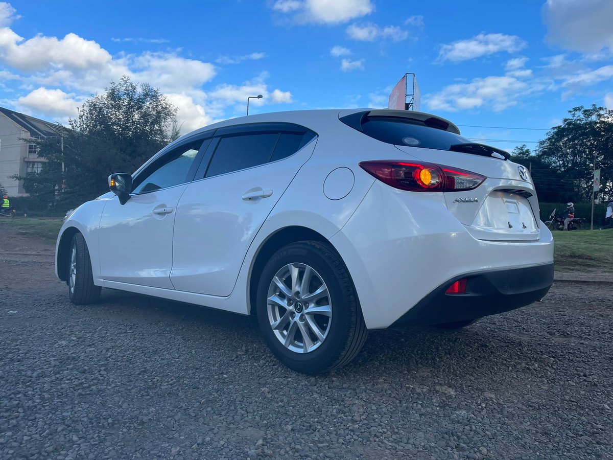 Mazda Axela 
2016
1500cc
76,228km mileage
Active drive display 
Alloy Rims
Cruise Control
Xenon Lights
English Radio
Multimedia Steering Controls
USB,Aux,Bluetooth compatible infotainment system 
KES 1,800,000
📞0716985789