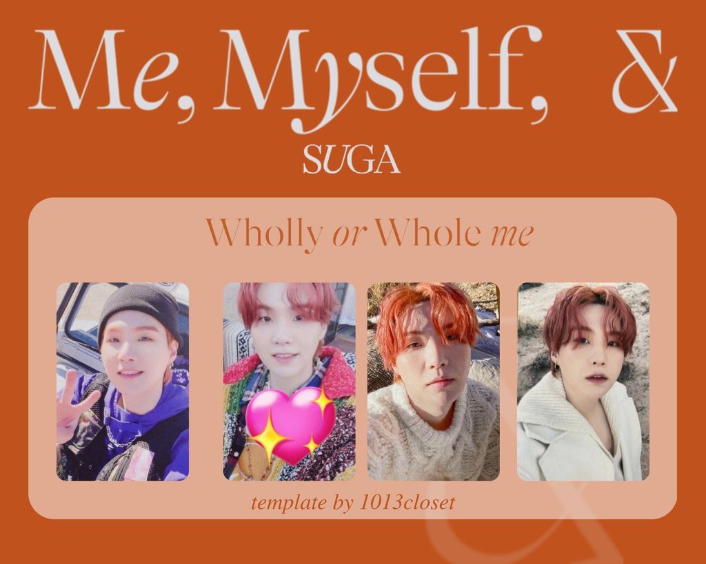 ꔣ Suga Wholly or Whole Me RPC ꔣ

⤷ fresh pull (06/05/23)
⤷ good condi
⤷ can send video condi upon request

Have: 1st pic 
Want: 2nd pic (marked pc)
               ⤷ must be in good condi
               ⤷ pref within mm

💌 Dm me if interested.ᐟ

🏷️wtt lft bts yoongi folio