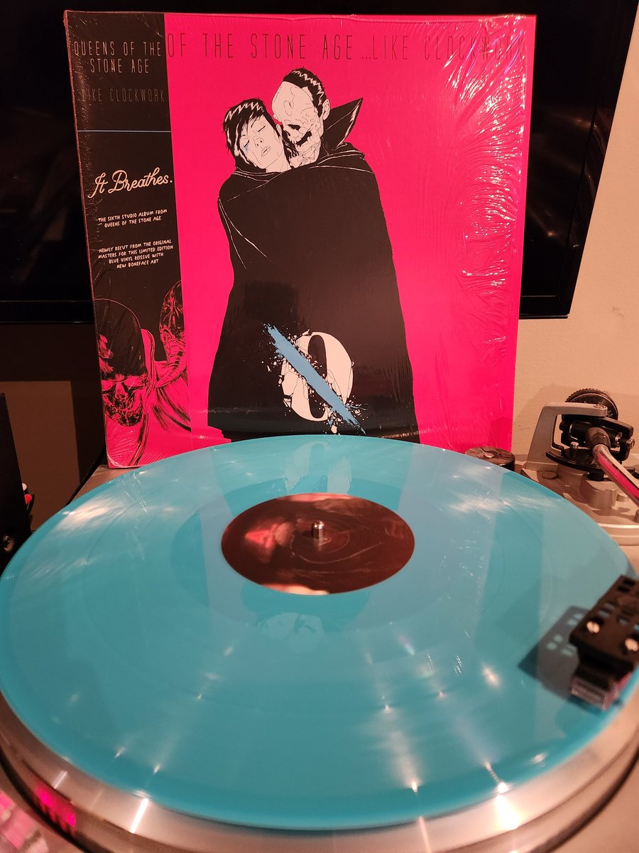 Queens Of The Stone Age released   Like Clockwork 10 years ago today!  Grohl back on drums on some tracks and some killer material Homme and the boys knocked this one out of the park! A favorite for sure!
#QueensOfTheStoneAge #QOTSA #LikeClockwork #MyGodIsTheSun  #vinylrecords