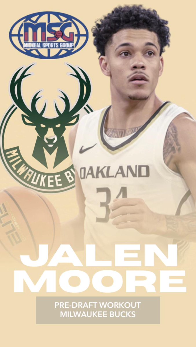 @lil_jmoore34 is ready to prove he's one of one... the do it all PG is just getting started. And will be ready to compete at the highest level this week with the @Bucks #Mickealsportsgroup