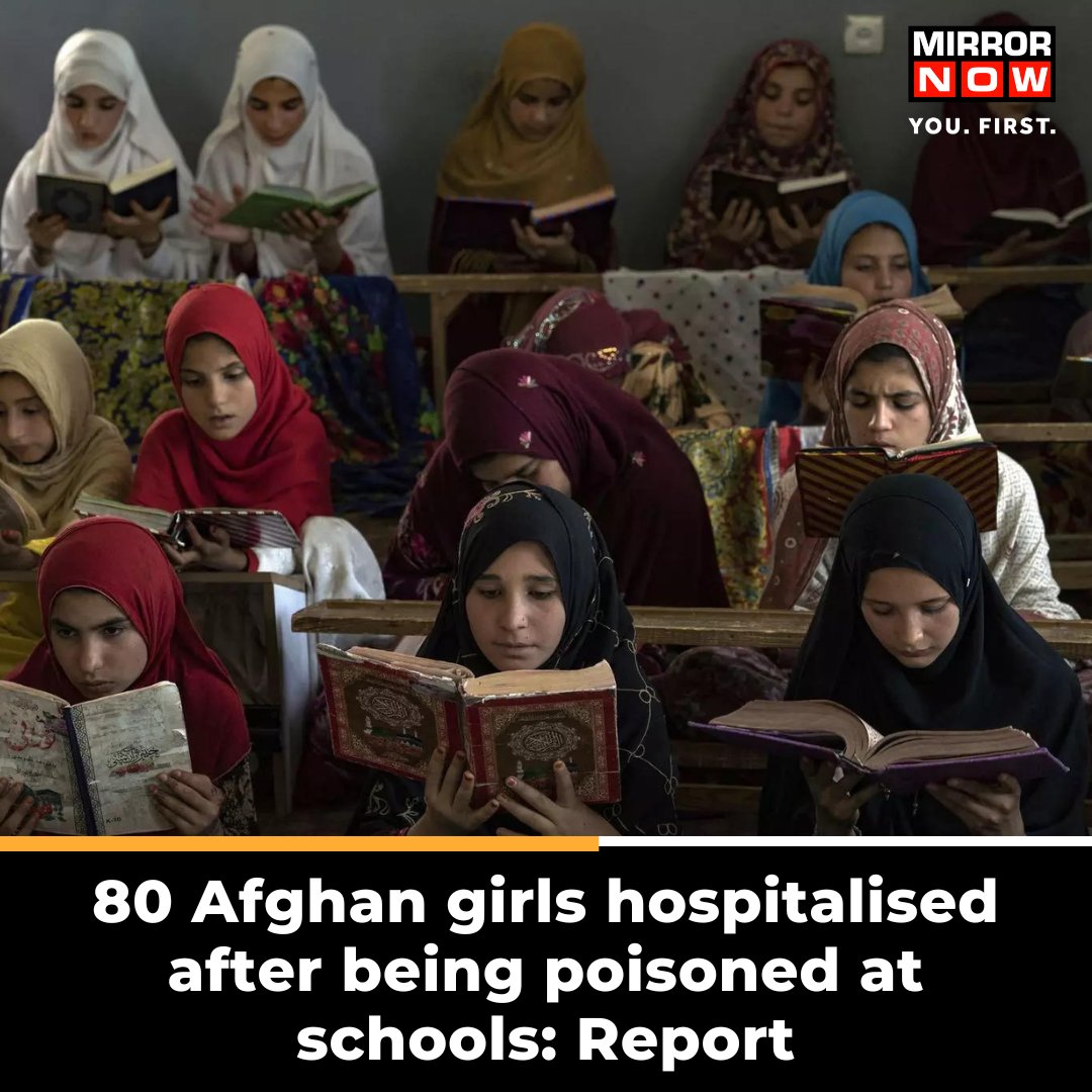 An education official in #Afghanistan said almost 80 girls were hospitalised after being poisoned at schools.

According to the reports, the incidents happened on 3rd & 4th June in the province of Sar-e-Pul in the north in 2 primary schools.
#taliban #afghangirls