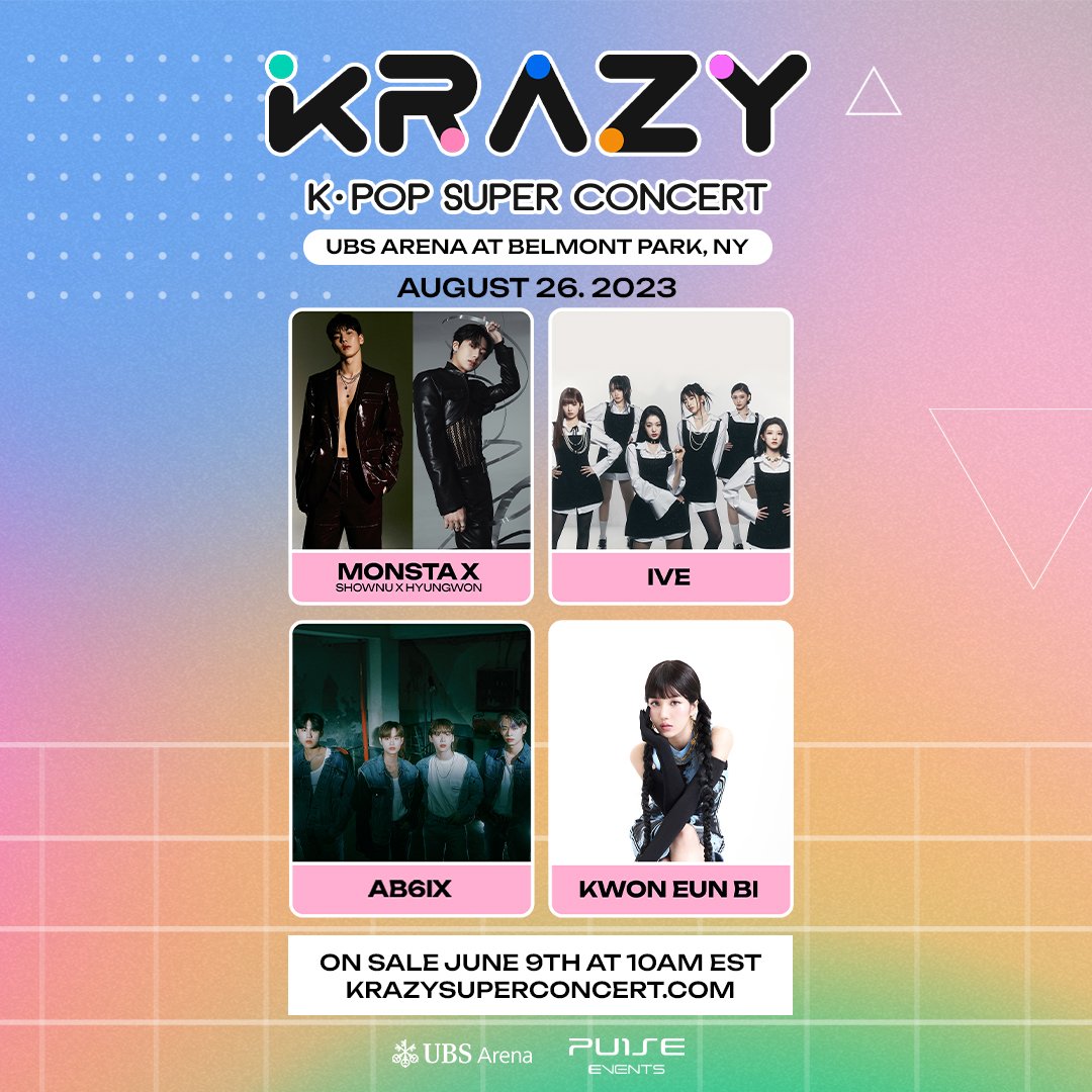 New York 📷 Let's make history together! On August 26th we're bringing the ultimate Krazy K-Pop Super Concert to @ubsarena! Sign up now for a chance to win a VIP package and to get a reminder when tickets go on sale on Friday, June 9th.

ENTER NOW - krazysuperconcert.com
