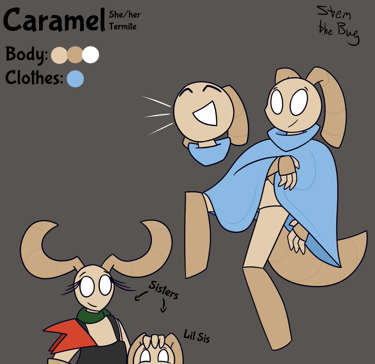 StemTheBug's tweet image. Made Liege a little sister!
#bugfables #bugfablesoc