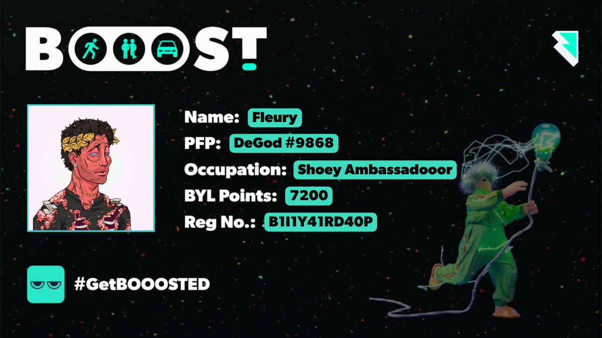 Booostofficial's tweet photo. Shoey ambassadooor @FleuryNFT is pursuing their dreams 🤩

We love their positivity and enthusiasm for Web3 🫶

BOOOST is all about that, we'd love to chat more about what we're building 🤝

Search 'BOOOST . Live' in your app store &amp; #GetBOOOSTED ⚡ https://t.co/XYm3LuOYby