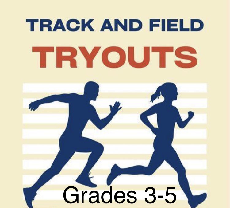 camp_arnold's tweet photo. ATTENTION GRADE 3-5 Track Athletes @QueenMaryHwdsb . You have been working hard in class with tryouts for track. Final tryouts are tomorrow (Mon June 5). Please make sure you wear running shoes and wait to be called down! 
Good luck! https://t.co/qvNUXNY6E0