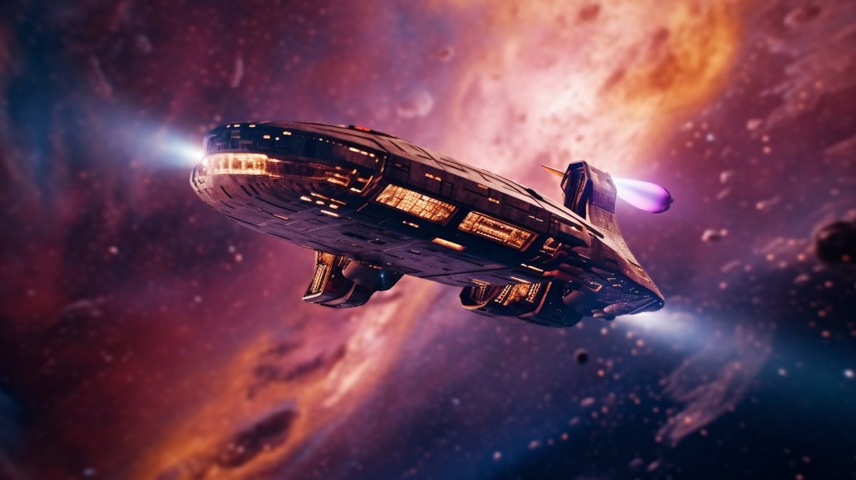 Hailing on all frequencies 🖖 

After revisiting #StarTrek Voyager, I couldn’t resist crafting some starships inspired by the series. Dive into the wonders of futuristic craftsmanship with these unique designs 🛰️ 

#SciFiAIArt #scifiart #ufo #aiartcommunity #aiart #midjourneyart