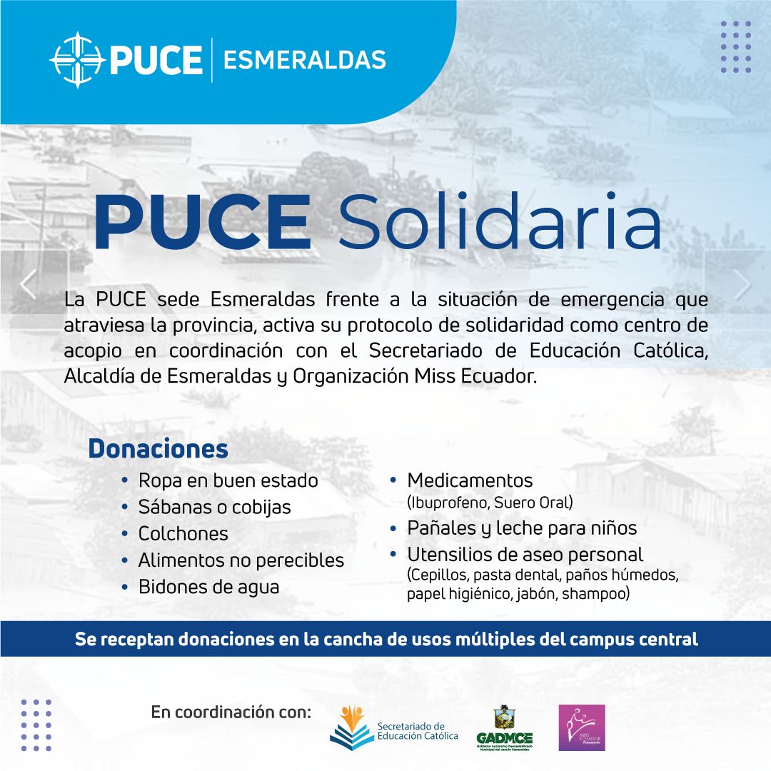 vxquinonezku's tweet photo. #PUCE Solidaria
#Esmeraldas #Ecuador #SOSEsmeraldas #PUCESE @PUCE_Esmeraldas @PUCE_Ecuador #PUCE @AlcaldiaEsme @VickoVillacisT https://t.co/quHBSIT4Oo