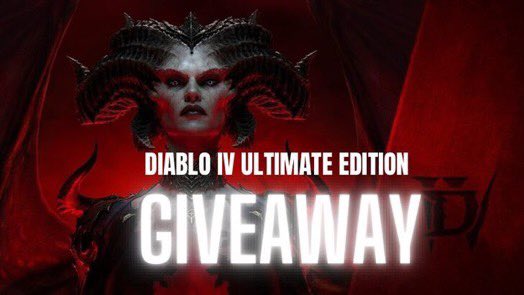 🎊Diablo IV Ultimate Edition 🎊

👉TO ENTER :  
✅ Follow @KickStreamsLive 
✅Must Follow On Kick: kick.com/tahin
✅Retweet & Likes this post

- Giveaway ends on 06/15!  

 #Diablo4 #diabloIV #Diablo #DiabloIVGiveaway