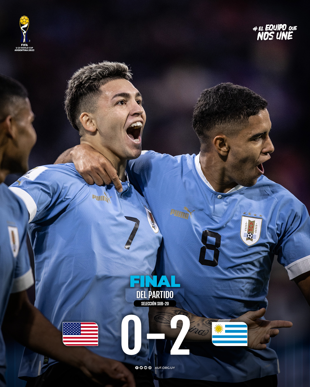 🇺🇾 ¡𝙂𝘼𝙉𝙊́ 𝙐𝙍𝙐𝙂𝙐𝘼𝙔! - AUF - Selección Uruguaya de Fútbol