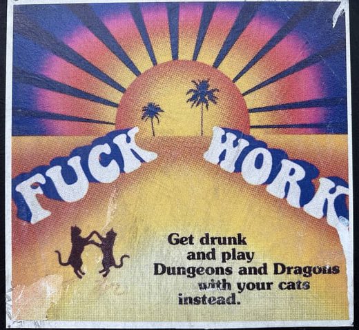 DungeonNoir's tweet image. Street poster found in Australia