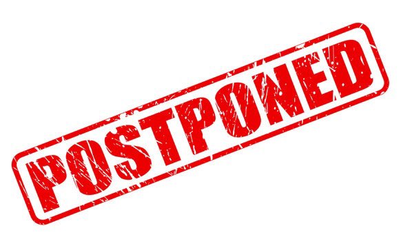 The track and field event scheduled for Monday, June 5, has been postponed until Thursday.