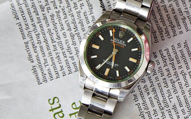 thus is the watch. rolex milgaus.