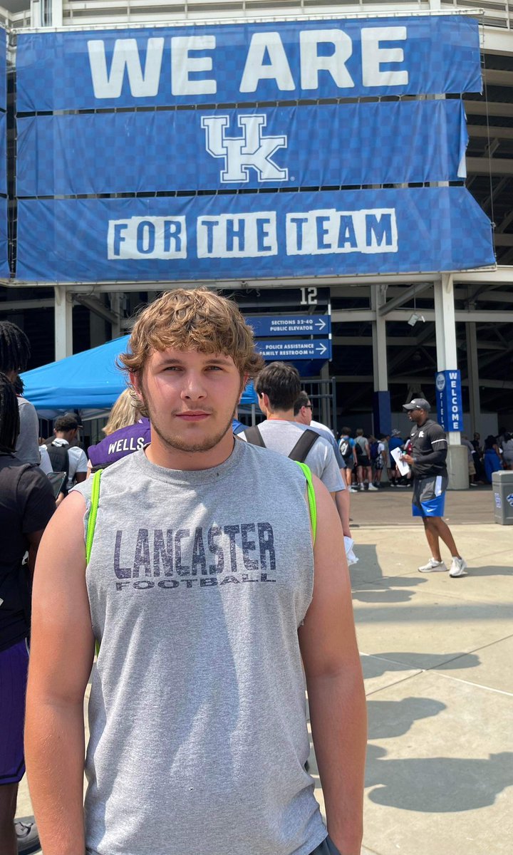 Devin Wilson rolled solo into the University of Kentucky’s Football Camp. Way to represent the Blue &amp; Gold down south buddy!  

#defendfulton